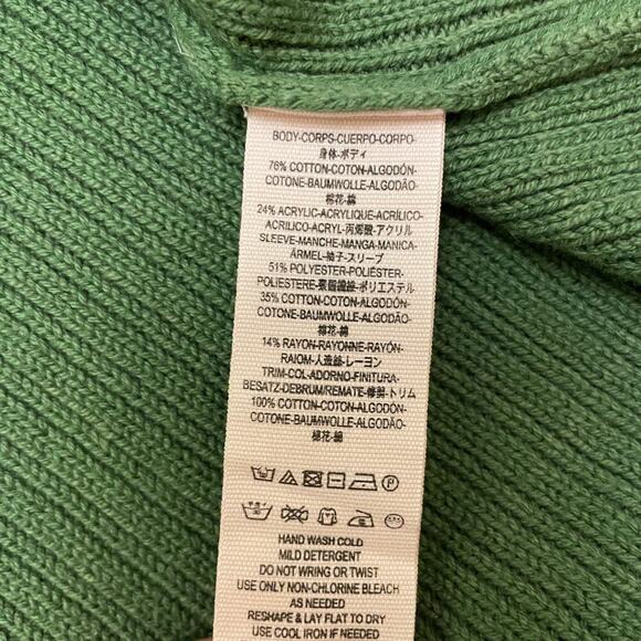 Free People XS Zou Bisou Sweater Dress | Green, Bell Sleeves, Ruffle Trim, $120 - Picture 5 of 5